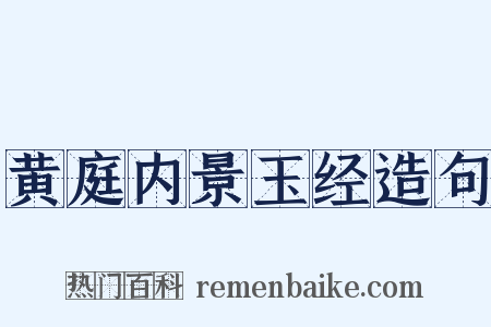黄庭内景玉经造句是什么意思的图片
